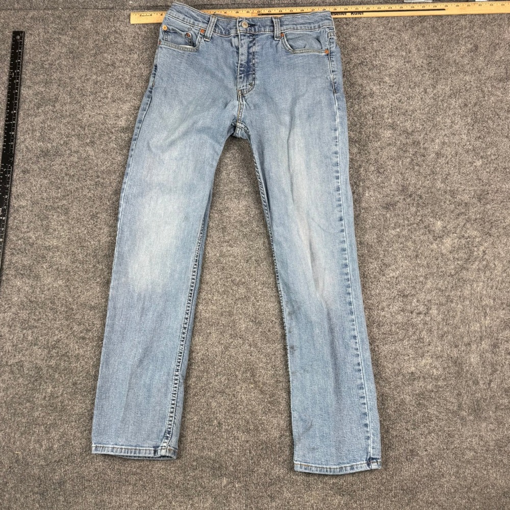 Levi's Jeans Mens Size 32x32 Light Wash 511 Slim Fit Blue Denim Stained